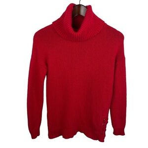 Mint Velvet | Red Wool Blend Turtleneck Sweater